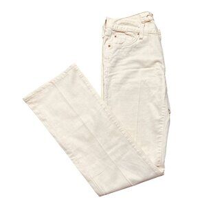 7 For All Mankind Ivory Bootcut Jeans Size 28 • Jerome Dahan Vintage • New w/ Ta